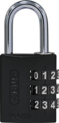 Číselný visiaci zámok 144/30 čierny Lock-Tag