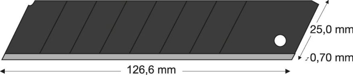 Odlamovacia čepeľ čierna 25 mm