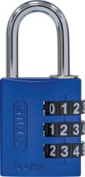 Číselný visiaci zámok 144/30 modrý Lock-Tag