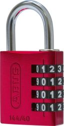 Číselný visiaci zámok 144/40 červený Lock-Tag