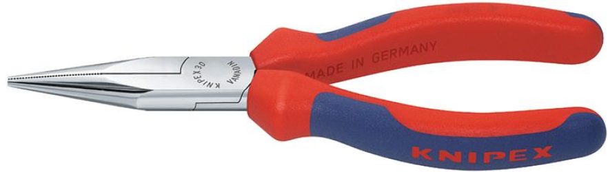 Kliešte s predĺženými čeľusťami tvar 2 pochrómované s viaczložkovými rukoväťami 160 mm KNIPEX