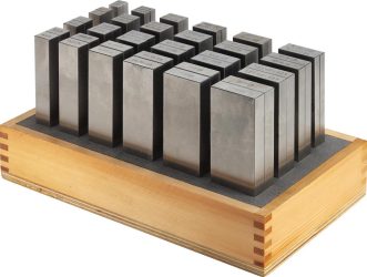 Sada paralelných podložiek SP L 150 mm v drevenom stojane AMF