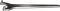 Kľúč na kruhové matice s dvoma otvormi rovný 5x180 mm AMF
