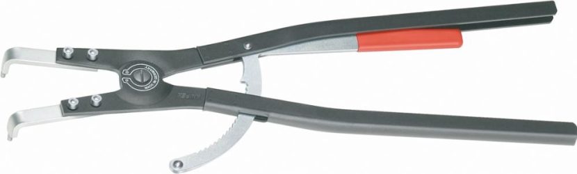 Kliešte na vonkajšie poistné krúžky zahnuté s pružinou A51 mm KNIPEX