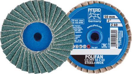 Lamelový brúsny kotúč SMT 975 125 mm M14 vypuklá Keramický korund K60 Klingspor