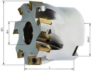 Nástrčná hlava na rohové nože D 63 mm Z8 pre APKT/APMT 1003. FORMAT