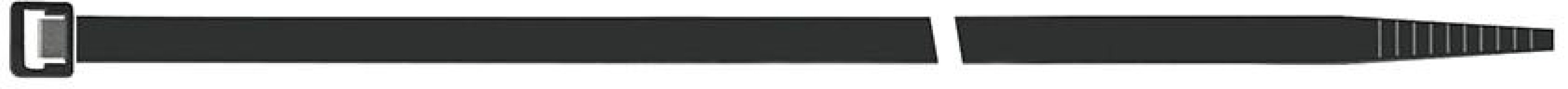 Viazacie pásky čierne UV 550 x 9 mm