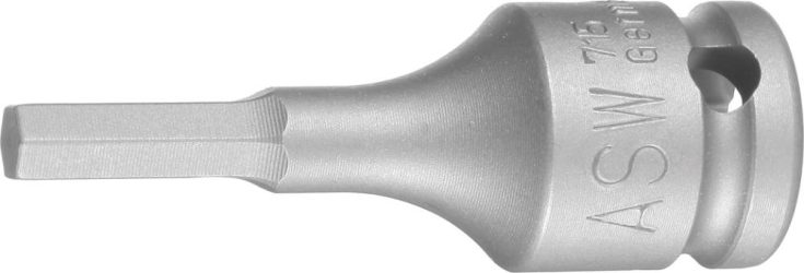Silový adaptér pre skrutkovač 3/8" vnútorný šesťhran 10 mm ASW