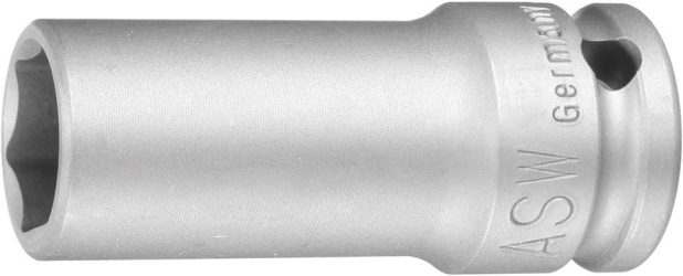 Silový adaptér pre nástrčné kľúče dlhý 1" 46 mm ASW