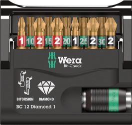 Sada bitov Bit-Check 12 Diamond 1 Wera