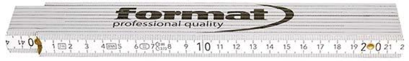 Skladací meter buk 2 m x 17 mm FORMAT