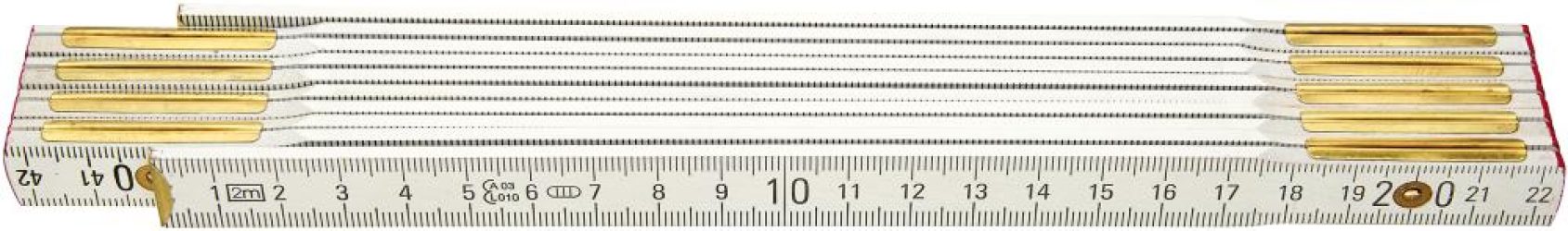 Skladací meter buk 2 m x 16 mm