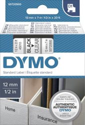 Popisovacia páska D1 45010 čierna/transparentná 12 mmx7 m DYMO