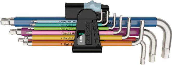 Sada inbusových kľúčov Multicolor