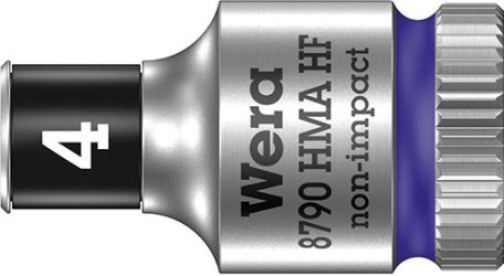 Adaptér nástrčných kľúčov 6-hranný 1/4" 4 mm s pridržiavacou funkciou Wera