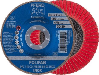 Lamelový brúsny kotúč COFREEZE klenutý 115 mm K80 Pferd