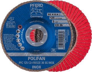 Lamelový brúsny kotúč COFREEZE klenutý 125 mm K36 Pferd