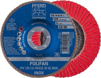 Lamelový brúsny kotúč COFREEZE klenutý 125 mm K50 Pferd
