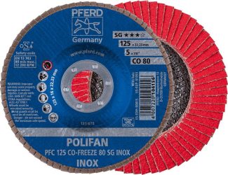 Lamelový brúsny kotúč COFREEZE klenutý 125 mm K80 Pferd