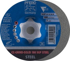 Brúsny kotúč CC-Grind Solid SGP STEEL 180 mm PFERD