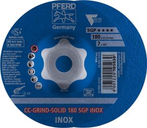 Brúsny kotúč CC-Grind Solid SGP INOX 180 mm PFERD
