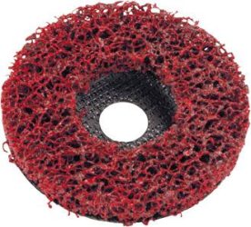 Kotúč na hrubé začisťovanie CER 125 mm červená farba FORMAT