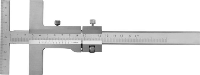 Rysovacie posuvné meradlo s jemným nastavením 160 mm FORTIS