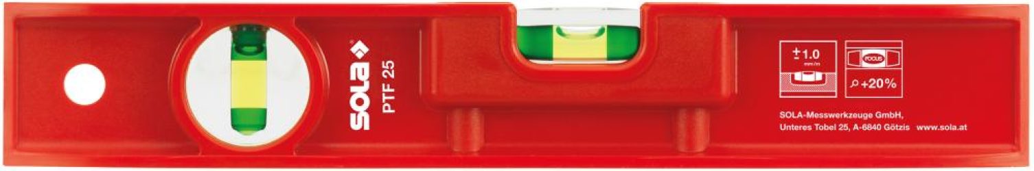 Vodováha Torpedo 25cm plast