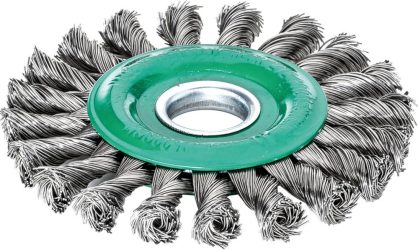 Okrúhla kefa z ušľachtilej ocele 125x14 mm