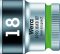 Adaptér nástrčných kľúčov 6-hranný 3/8" 18 mm s pridržiavacou funkciou Wera