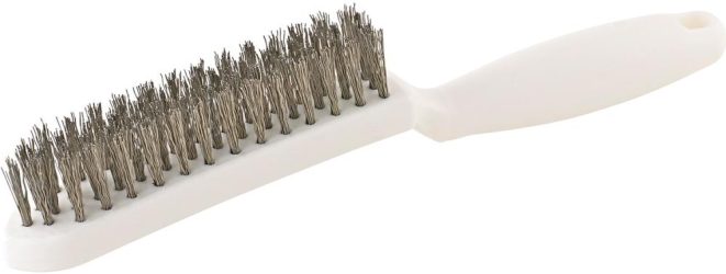 Drôtená kefa s plastovou rukoväťou Inox vlnitá 0