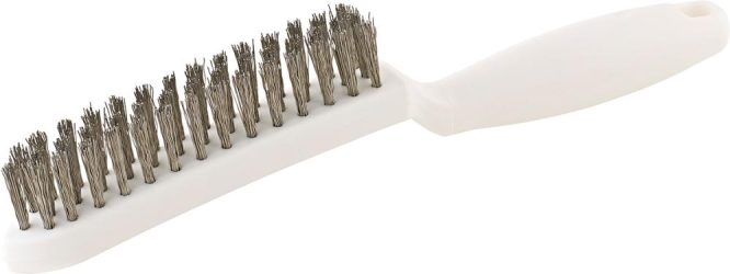 Drôtená kefa s plastovou rukoväťou Inox vlnitá 0