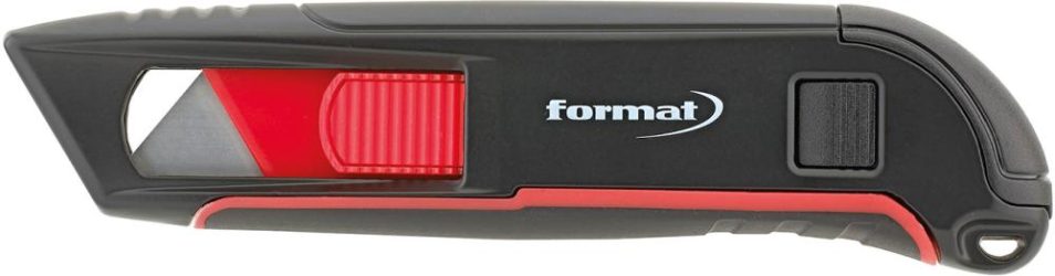 Bezpečnostný nôž automatické spätné zatiahnutie čepele vrátane 2 čepelí FORMAT