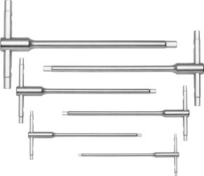 Sada skrutkovačov s T-rukoväťou s klznou rukoväťou 6-dielna 3 – 10 mm PB Swiss Tools