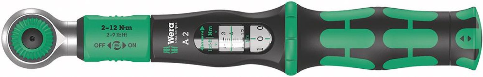 Momentový kľúč Safe-Torque 2 – 12 Nm 1/4" upínač bitov Wera