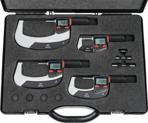 Sada digitálneho strmeňového mikrometra MICROMAHR 40 EWRi-L IP65 0 - 100 mm Int. wireless MAHR