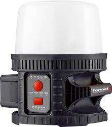 Akumulátorové otáčavé svetlo IP65 1000 - 10000 lúmenov BatterySwitch FORMAT