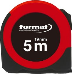 Vreckové meracie pásmo 5mx19 mm biele priezor FORMAT