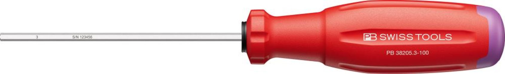 Skrutkovač Vnútorný šesťhran 3x100mm SwissGrip EVO PB Swiss