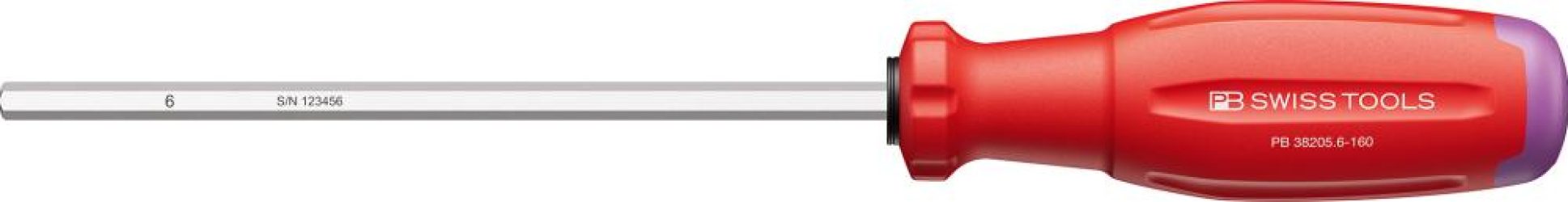 Skrutkovač Vnútorný šesťhran 6x160mm SwissGrip EVO PB Swiss