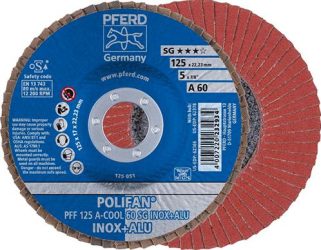 Lamelový brúsny kotúč A-COOL SG rovný 125 mm K80 Pferd