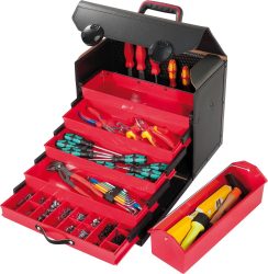 Taška so zásuvkami Top-Line 410x220x310 mm z kože Parat