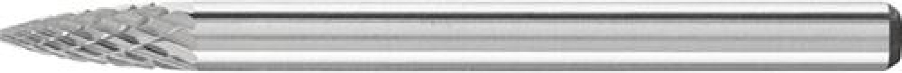 Malé frézovacie teliesko TK tvar oblúka s hrotom 0307 4 3 mm 3 x 7 mm Pferd