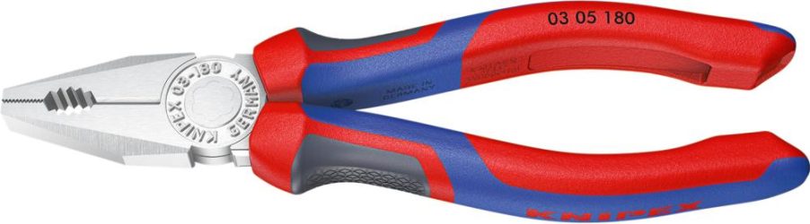 Kombinované kliešte pochrómované s viaczložkovými rukoväťami 200 mm KNIPEX