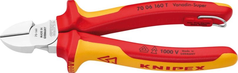 Bočné štiepacie kliešte VDE TT s viaczložkovými rukoväťami 160 mm