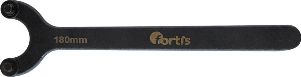 Kľúč na kruhové matice s dvoma otvormi 5x180 mm rovný Fortis