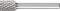 Technická fréza TK cylindrická 1013 3PLUS 6 mm 10 x 13 mm Pferd