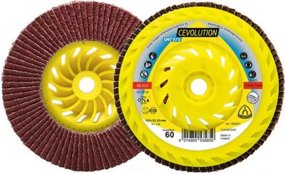 Lamelový brúsny kotúč SMT 975 125 mm M14 vypuklá Keramický korund K80 Klingspor