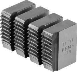 Rezné čeľuste R 1 1/4 Rems Rúrový závit R kužeľový pr. ISO 7-1