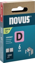 Spona z plochého drôtu Dtyp 53F/6 mm zn Novus OJ po 1200 kusov